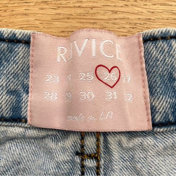 Revice Denim Distressed Fray Hem Shorts - Picture 2 of 3